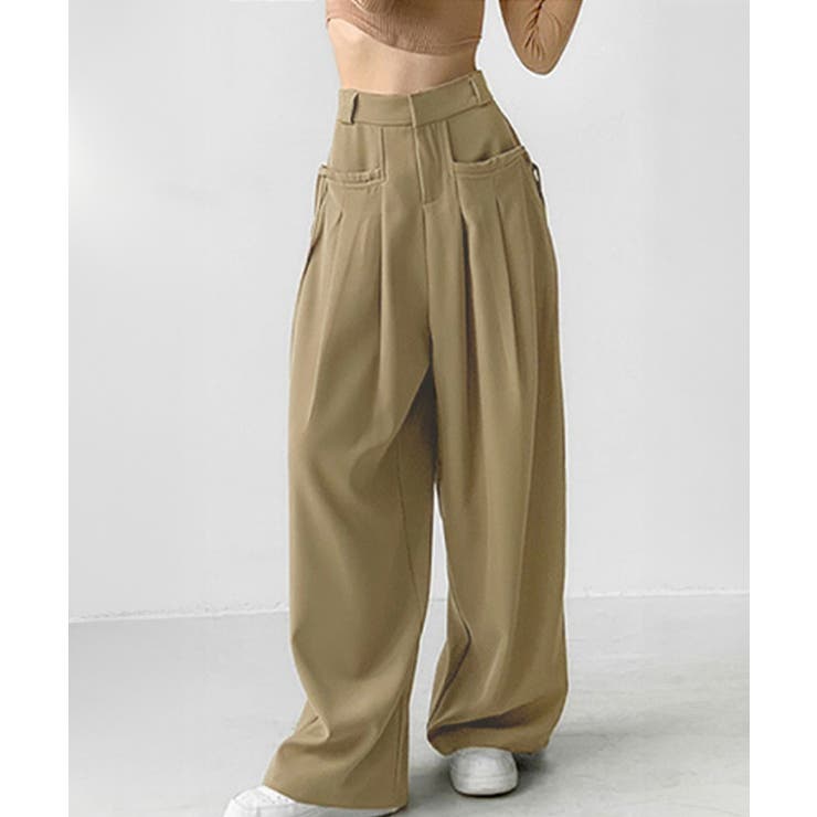 ワイドパンツレディースハイウエスト韓国風 | Miniministore | 詳細画像16 