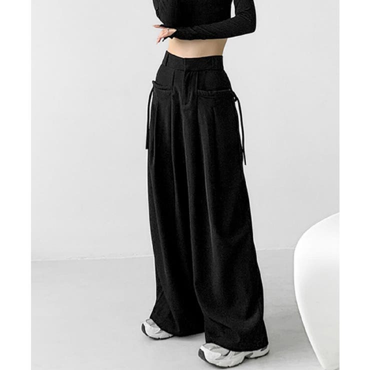 ワイドパンツレディースハイウエスト韓国風 | Miniministore | 詳細画像2 