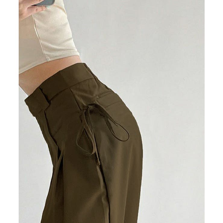 ワイドパンツレディースハイウエスト韓国風 | Miniministore | 詳細画像21 