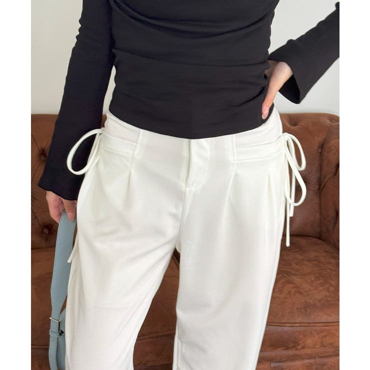 ワイドパンツレディースハイウエスト韓国風 | Miniministore | 詳細画像24 