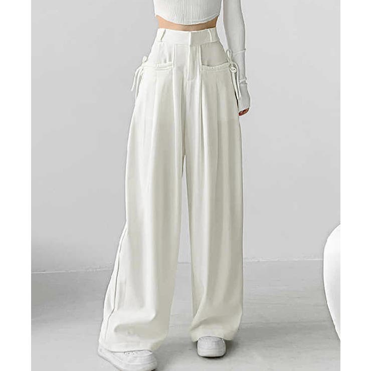 ワイドパンツレディースハイウエスト韓国風 | Miniministore | 詳細画像6 