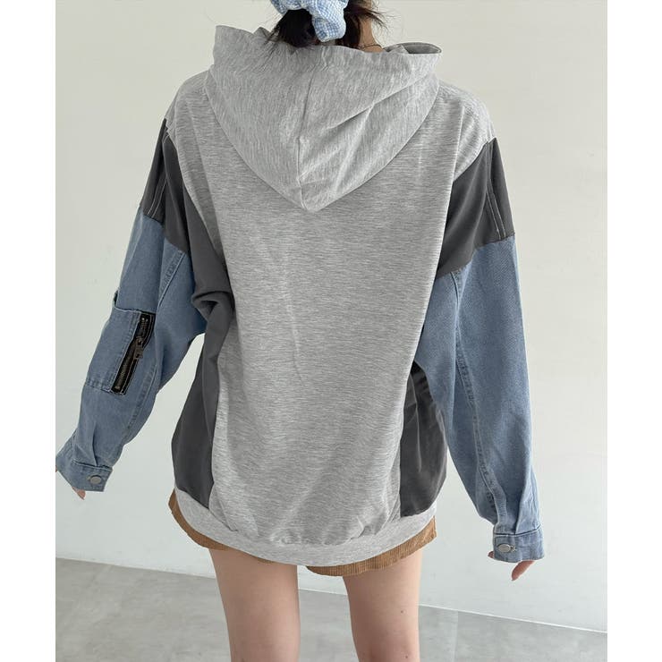 ドッキングパーカー フード付きトレーナー | Miniministore | 詳細画像20 