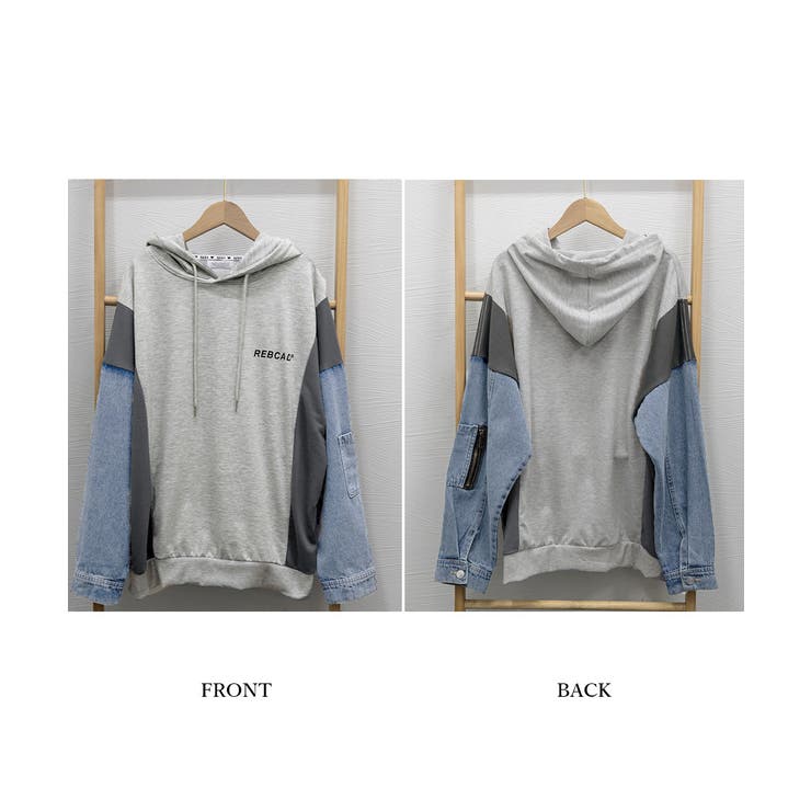 ドッキングパーカー フード付きトレーナー | Miniministore | 詳細画像24 