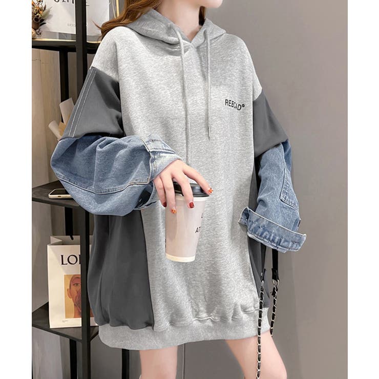 ドッキングパーカー フード付きトレーナー | Miniministore | 詳細画像6 