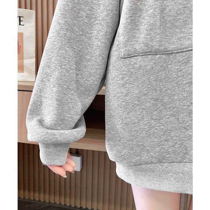ジップアップパーカー 裏微起毛スウェット | Miniministore | 詳細画像11 