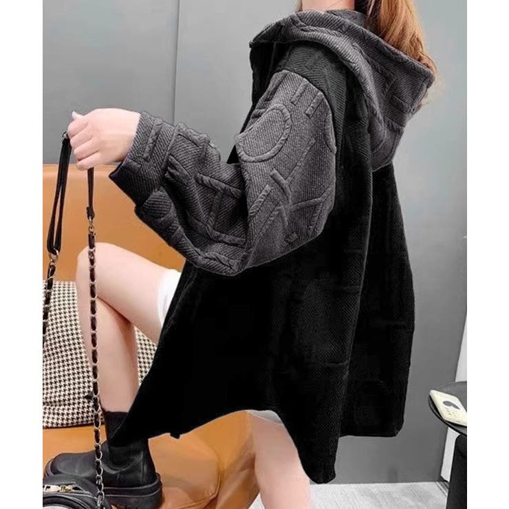 エンボスロゴパーカー韓国風前開きパーカー | Miniministore | 詳細画像8 