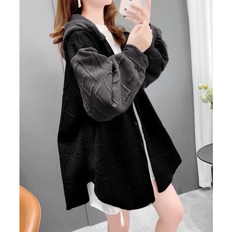 エンボスロゴパーカー韓国風前開きパーカー | Miniministore | 詳細画像9 