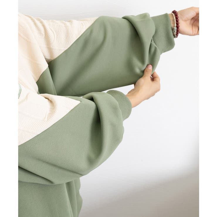 エンボスロゴスウェット春秋長袖トレーナー | Miniministore | 詳細画像19 