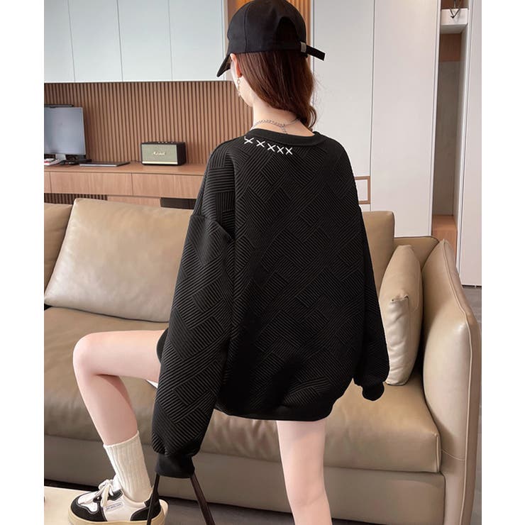 クロス刺しゅうワンポイントスウェット長袖 | Miniministore | 詳細画像10 