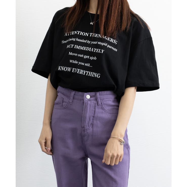 韓国風紫色ウエストマーク付き半袖シャツ ゆったりとしたトップスsk0370 セドールJAPAN tシャツ レディース 半袖 無地 白 大きいサイズ