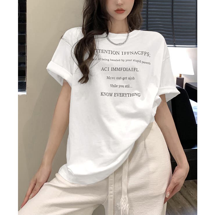 ロゴtシャツ 半袖 サマートップス韓国風 | Miniministore | 詳細画像2 