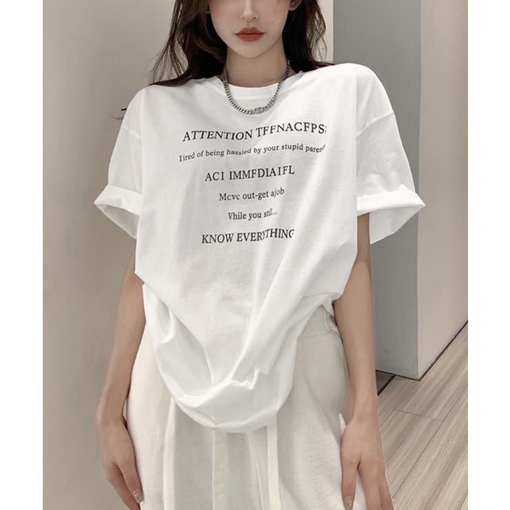 ロゴtシャツ 半袖 サマートップス韓国風 | Miniministore | 詳細画像3 