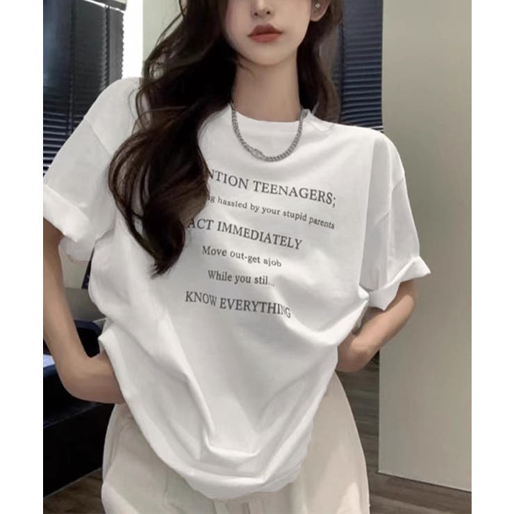 ロゴtシャツ 半袖 サマートップス韓国風 | Miniministore | 詳細画像4 