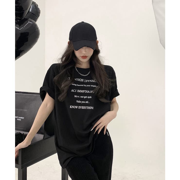 ロゴtシャツ 半袖 サマートップス韓国風 | Miniministore | 詳細画像6 