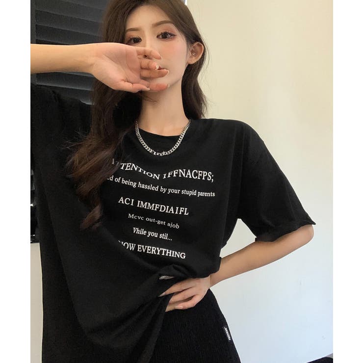 ロゴtシャツ 半袖 サマートップス韓国風 | Miniministore | 詳細画像7 