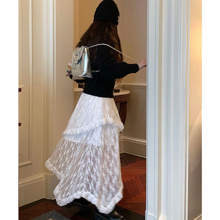 リボンニットカーディガンパールボタン無地 | Miniministore | 詳細画像9 