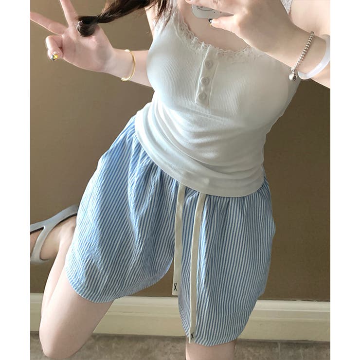 総柄ショートパンツルームウェアパンツ夏用 | Miniministore | 詳細画像25 