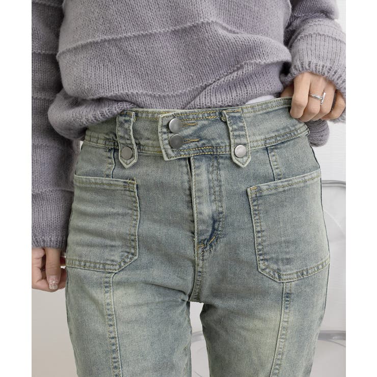 セミフレアデニムパンツ ヴィンテージ風 | Miniministore | 詳細画像16 