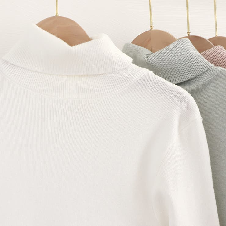 タートルネック ニットトップス 秋冬 | Miniministore | 詳細画像17 
