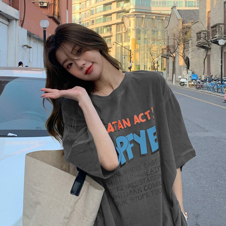 ロゴTシャツ レディース半袖ゆるtシャツ | Miniministore | 詳細画像7 