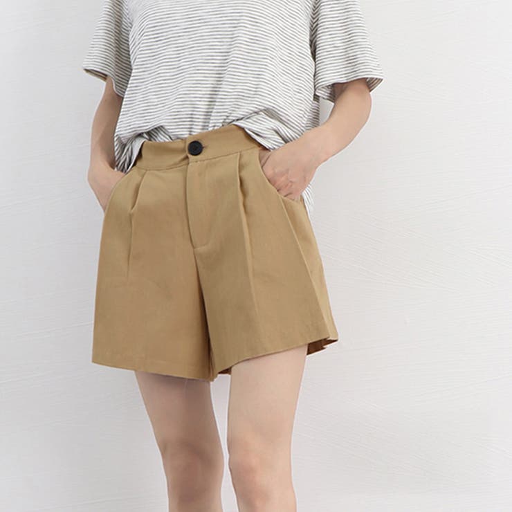 ハイウエスト ショートパンツ レディース オフィスカジュアル