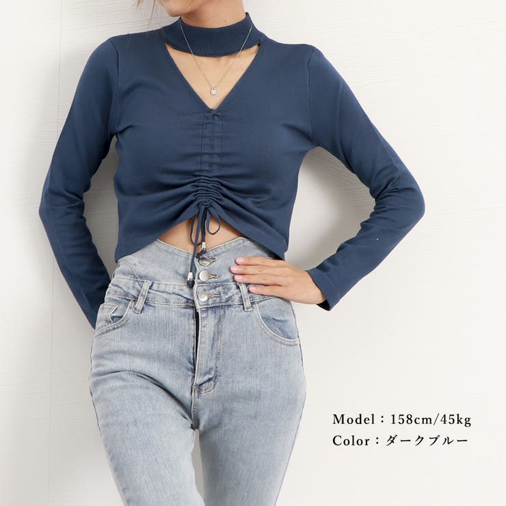 ショート ニットトップス ホルターネック | Miniministore | 詳細画像15 