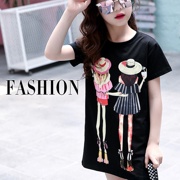 プリント Tシャツワンピース ロンt 夏 品番 Ii Miniministore ミニミニストア のキッズファッション通販 Shoplist ショップリスト