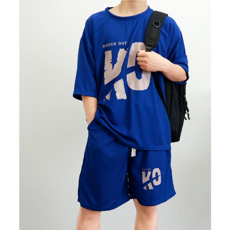 メンズTシャツ セットアップ 半袖 夏服[品番：II000011783