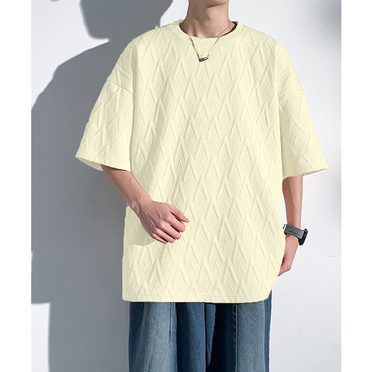 クリーム | メンズ Tシャツ クルーネックスウェット | AsaAura