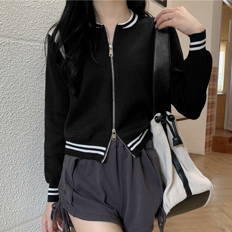 ニットジャケット クロップド丈 セーター | Miniministore | 詳細画像1 