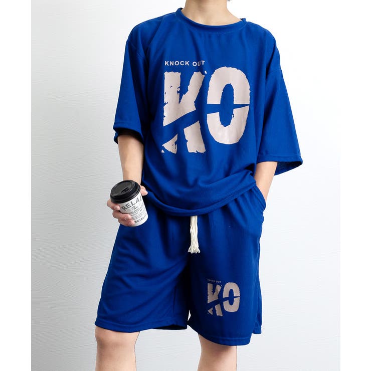 メンズTシャツ セットアップ 半袖 夏服[品番：II000011783