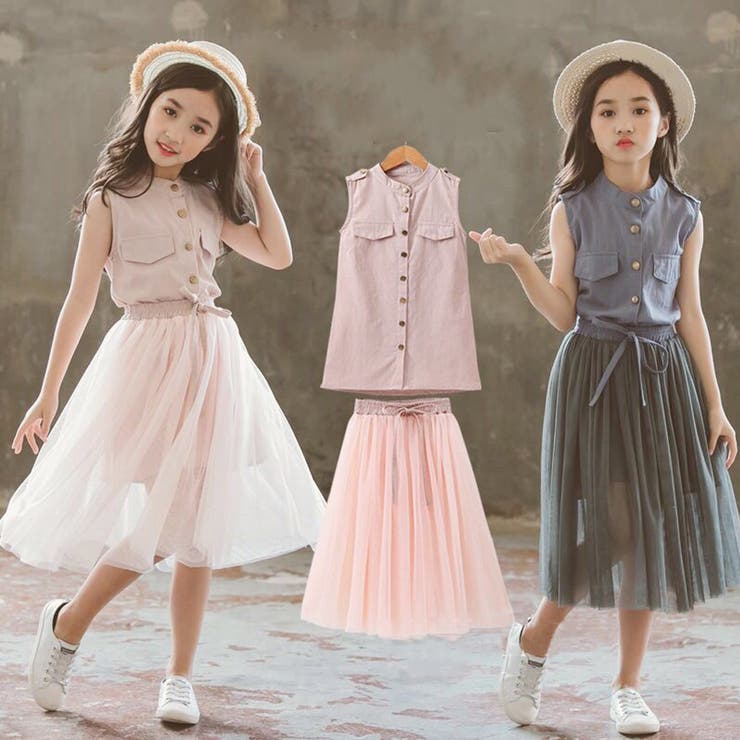 キッズ シャツワンピース チュールスカートセット 品番 Ii Miniministore ミニミニストア のキッズ ファッション通販 Shoplist ショップリスト