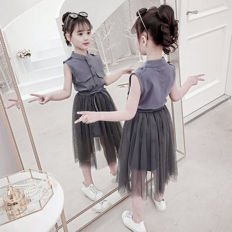 キッズ シャツワンピース チュールスカートセット 品番 Ii Miniministore ミニミニストア のキッズ ファッション通販 Shoplist ショップリスト