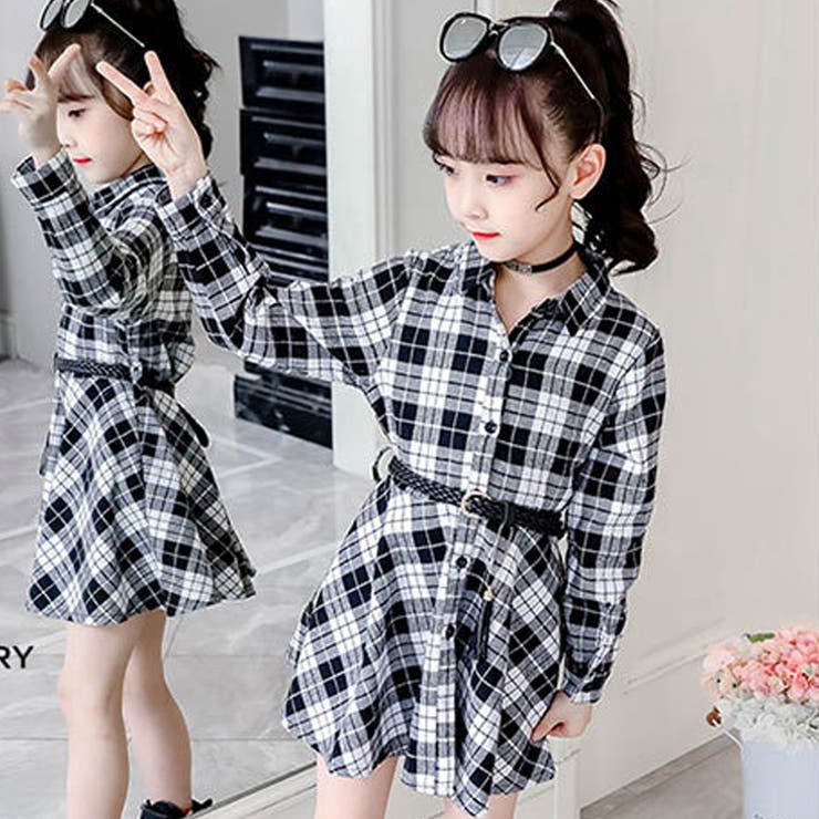 キッズ シャツワンピース チェック柄 品番 Ii Miniministore ミニミニストア のキッズファッション通販 Shoplist ショップリスト