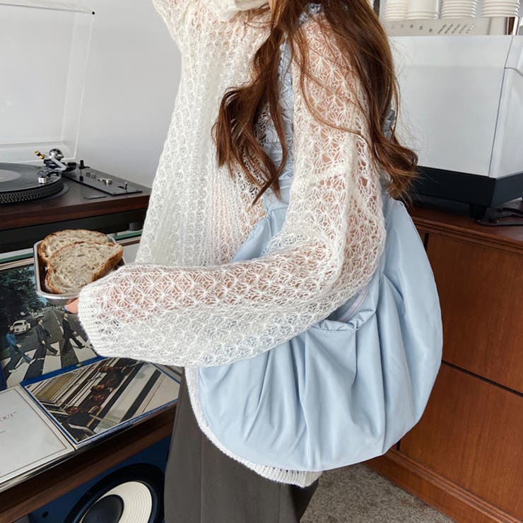 薄ブルー | フリルショルダーバッグ2WAYレディース | Miniministore