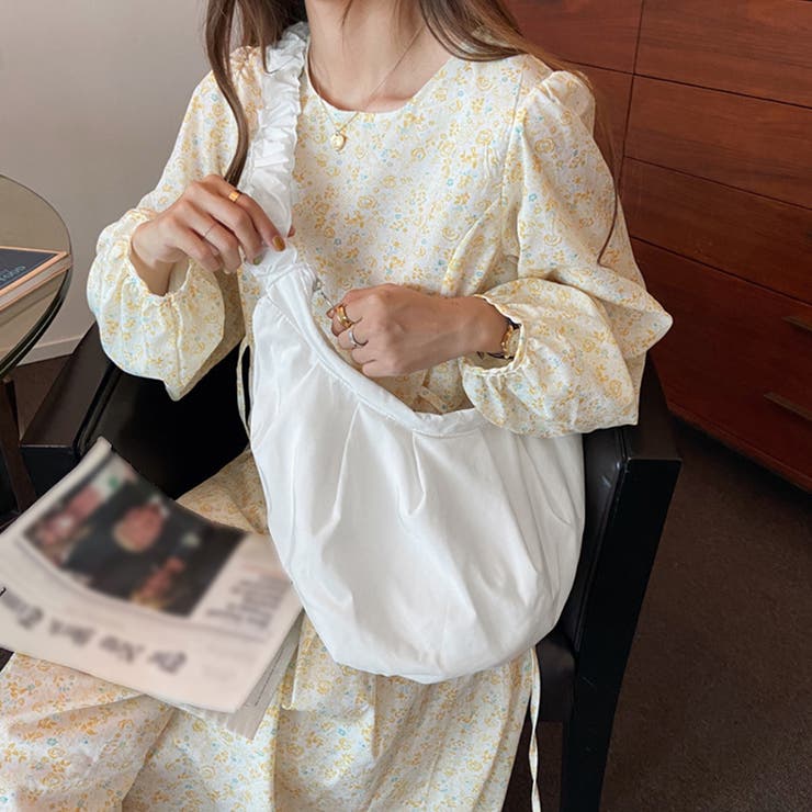 ホワイト | フリルショルダーバッグ2WAYレディース | Miniministore