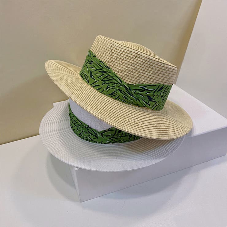 カンカン帽子 紫外線対策 ストローハット[品番：II000008800