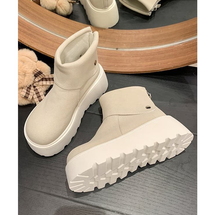 厚底ショートブーツ 秋冬シューズ美脚脚長 | Miniministore | 詳細画像20 