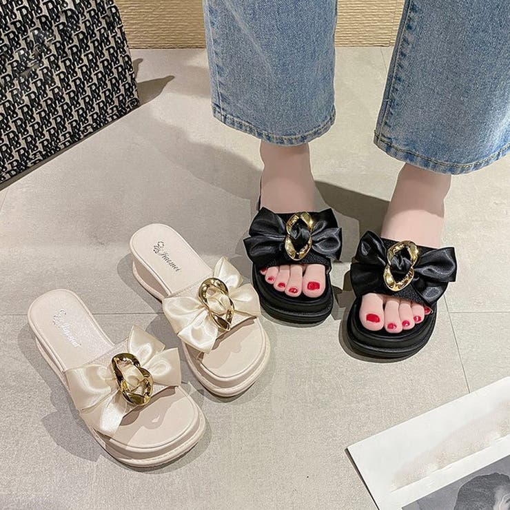 厚底サンダル 蝶結び レディース 夏靴 | Miniministore | 詳細画像13 