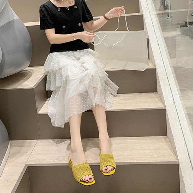 ミュールサンダル チャンキーヒール 美脚 [品番：II000009037]｜Miniministore（ミニミニストア）のレディースファッション通販｜SHOPLIST（ショップリスト）