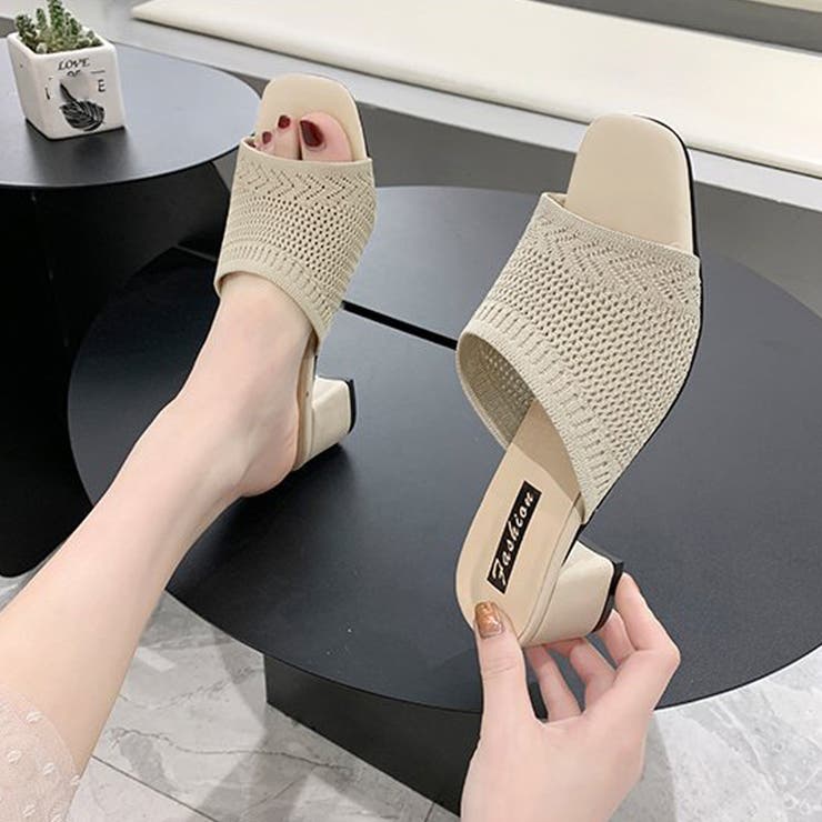 ミュールサンダル チャンキーヒール 美脚 | Miniministore | 詳細画像8 