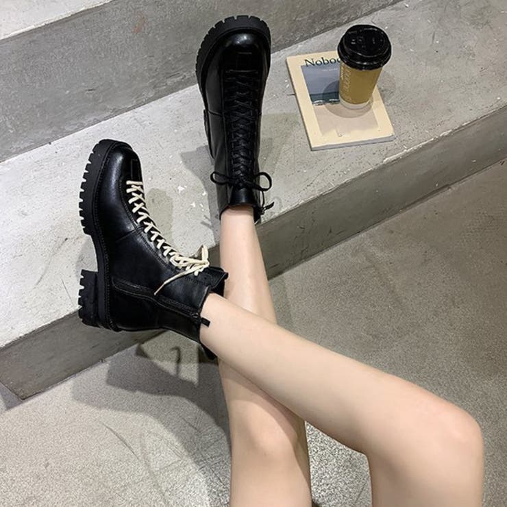 厚底 ショートブーツ レディース 裏起毛 | Miniministore | 詳細画像10 