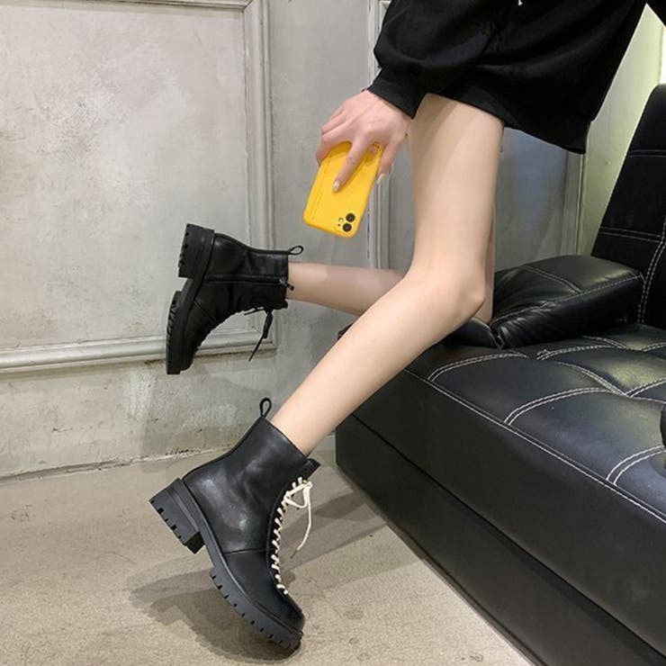 厚底 ショートブーツ レディース 裏起毛 | Miniministore | 詳細画像14 