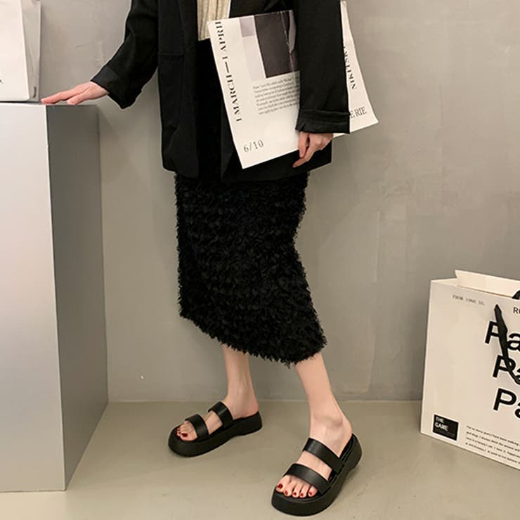 厚底サンダル ベルトフラットサンダル美脚 | Miniministore | 詳細画像9 