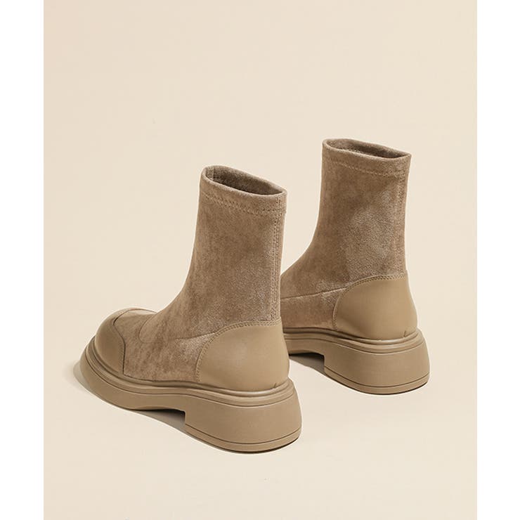 ショートブーツ スエード調 ミドルブーツ | Miniministore | 詳細画像18 