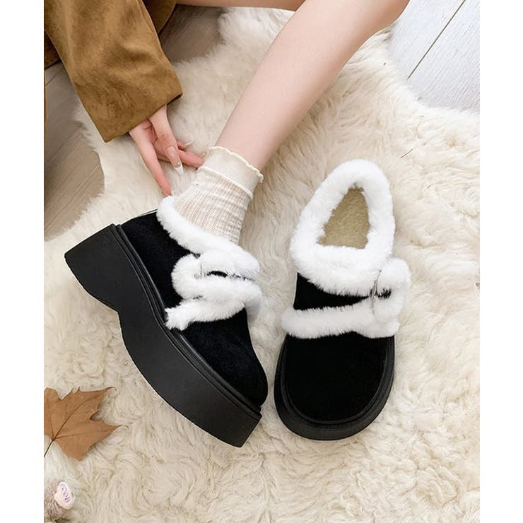 もこもこファー厚底ムートンシューズ裏起毛 | Miniministore | 詳細画像11 