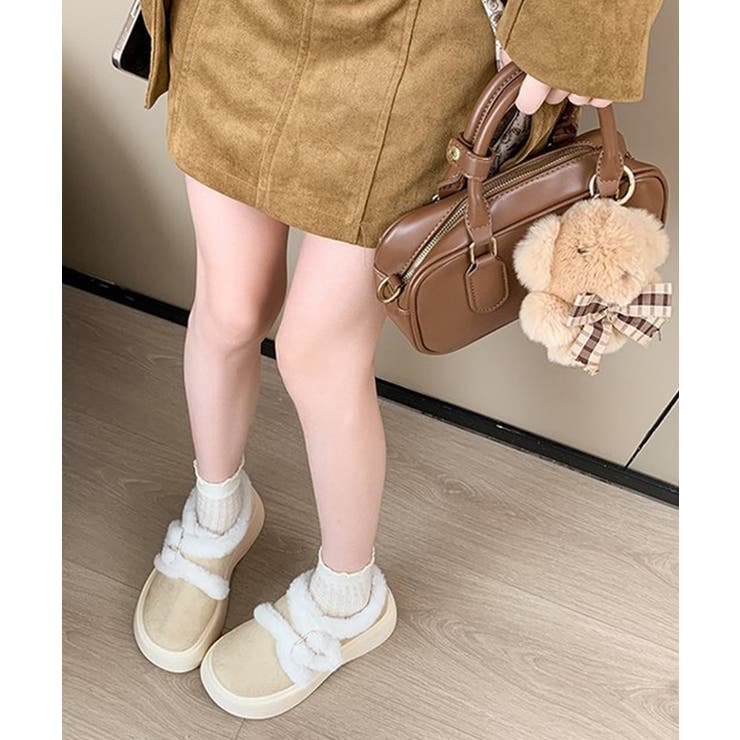 もこもこファー厚底ムートンシューズ裏起毛 | Miniministore | 詳細画像18 