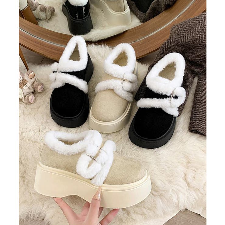 もこもこファー厚底ムートンシューズ裏起毛 | Miniministore | 詳細画像20 