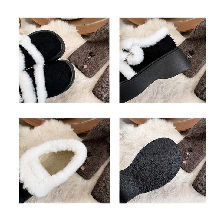 もこもこファー厚底ムートンシューズ裏起毛 | Miniministore | 詳細画像24 