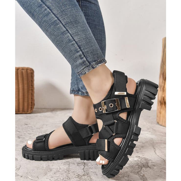 トラックソール スポーツサンダル 厚底靴 | Miniministore | 詳細画像3 